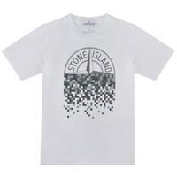 STONE ISLAND Children Boys Pixel Logo T Shirt