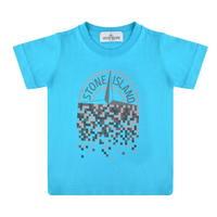 STONE ISLAND Infant Boys Pixel Logo T Shirt