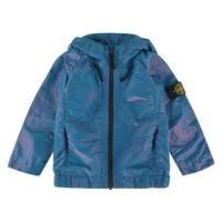 stone island infant boys metallic hooded jacket