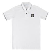 stone island junior boys contrast trim polo shirt