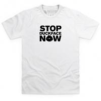 stop duckface now t shirt