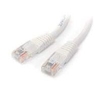 startech cat5e 15m 350mhz molded utp white patch cable