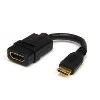 StarTech 5 inch High Speed HDMI Cable with Ethernet- HDMI to HDMI Mini- F/M