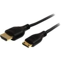 StarTech 6 ft Slim High Speed HDMI Cable with Ethernet - HDMI to HDMI Mini M/M