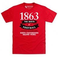stoke city birth of football t shirt