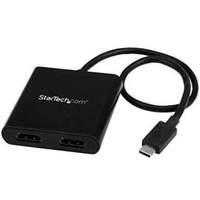 startechcom usb c to hdmi multi monitor splitter 2 port mst hub