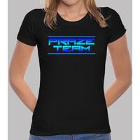 street t-shirt top blue pearl on black