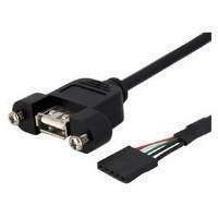 startech panel mount usb cable usb a to motherboard header cable ff 03 ...