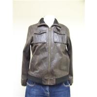 st george by duffer brown leather jacket stgeorge by duffer brown leat ...