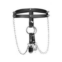 Stud & Chain O-Ring Thigh Garter