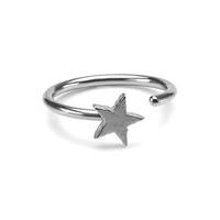 Stainless Steel Star Shaped Split Ring