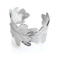 stonehenge oak leaf pewter bracelet