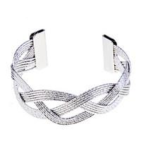 Stripe Carve Braided Cuff Bracelet(More Colors)