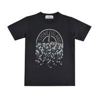 STONE ISLAND Infant Boys Pixel Logo T Shirt
