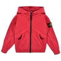 STONE ISLAND Children Boys Logo Hooded Zip Sweatshirt