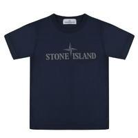 STONE ISLAND Children Boys Logo Short Sleeve T Shirt