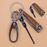 Stainless Steel Keychain Favors-1 Piece/Set Keychains Classic Theme Personalized Silver / Nail scissors