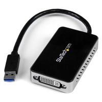 StarTech.com USB 3.0 to DVI External Video Card Multi Monitor Adapter with 1-Port USB Hub 1920x1200
