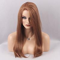 Stylish Long Natural Straight Human Hair Lace Front Wig