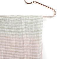 Stripe Polyester Scarf, Pink/Grey