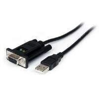 StarTech 1 Port USB to Null Modem RS232 DB9 Serial DCE Adaptor Cable with FTDIStarTech Straight Through Cable (1.8m)