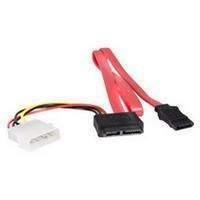 Startech Slimline Sata Female To Sata With Lp4 Power Cable Adaptor