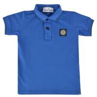 stone island junior boys short sleeved logo polo shirt