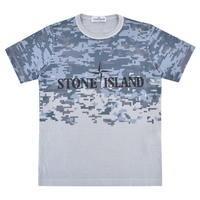 STONE ISLAND Junior Boys Pixel Logo T Shirt