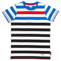 Striped T-shirt - Black quality kids boys girls