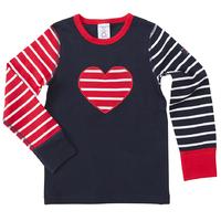 stripes heart kids top white quality kids boys girls