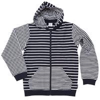 Striped Kids Hoodie - Blue quality kids boys girls