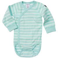 Striped Newborn Baby Bodysuit - Turquoise quality kids boys girls