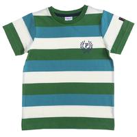 Striped Kids T-shirt - Green quality kids boys girls