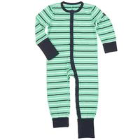 Striped Kids Onesie Pyjamas - Green quality kids boys girls