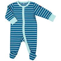 Striped Newborn Baby Sleepsuit - Blue quality kids boys girls