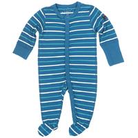 Striped Newborn Baby Sleepsuit - Turquoise quality kids boys girls