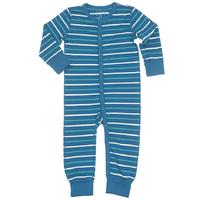 Striped All-in-one Baby Pyjamas - Turquoise quality kids boys girls