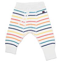Striped Newborn Baby Trousers - White quality kids boys girls