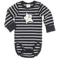 star newborn baby bodysuit black quality kids boys girls