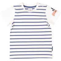 Striped Baby T-shirt - White quality kids boys girls