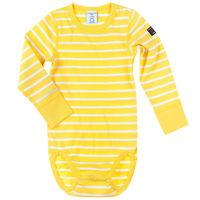 Striped Baby Bodysuit - Yellow quality kids boys girls