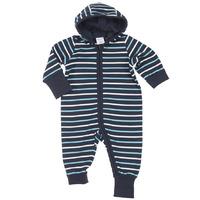 Striped Newborn Baby Pramsuit - Blue quality kids boys girls