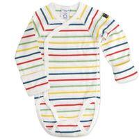 Striped Newborn Baby Bodysuit - White quality kids boys girls