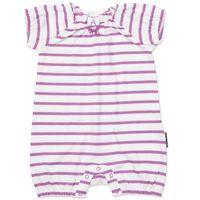 Striped Newborn Baby Playsuit - Purple quality kids boys girls