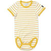 striped baby bodysuit yellow quality kids boys girls