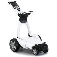 stewart x9 follow electric golf trolley pearl white