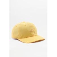 stussy stock tonal yellow cap yellow