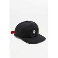 stussy black contrast strap cap black