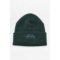 Stussy Tonal Stock Cuff Pine Beanie, GREEN