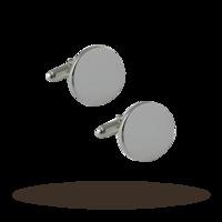 Sterling Silver Round Cufflinks